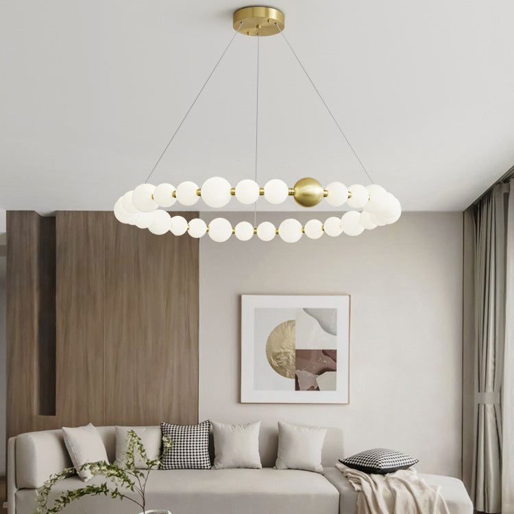 Підвісна люстра Pearls Circle 1 Gold D-60 см / D-80 см 230918-100002551