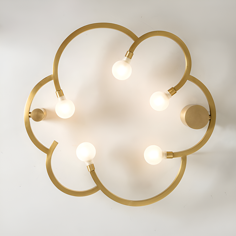 Люстра стельова золота / чорна Квітка L-50 см G9 Black / Gold  Spring Flower 240418-100003184