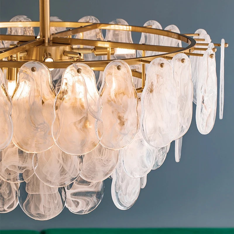 Підвісна люстра Cloud Gold + White D-60 см / D-70 см / D-80 см 230918-100002554