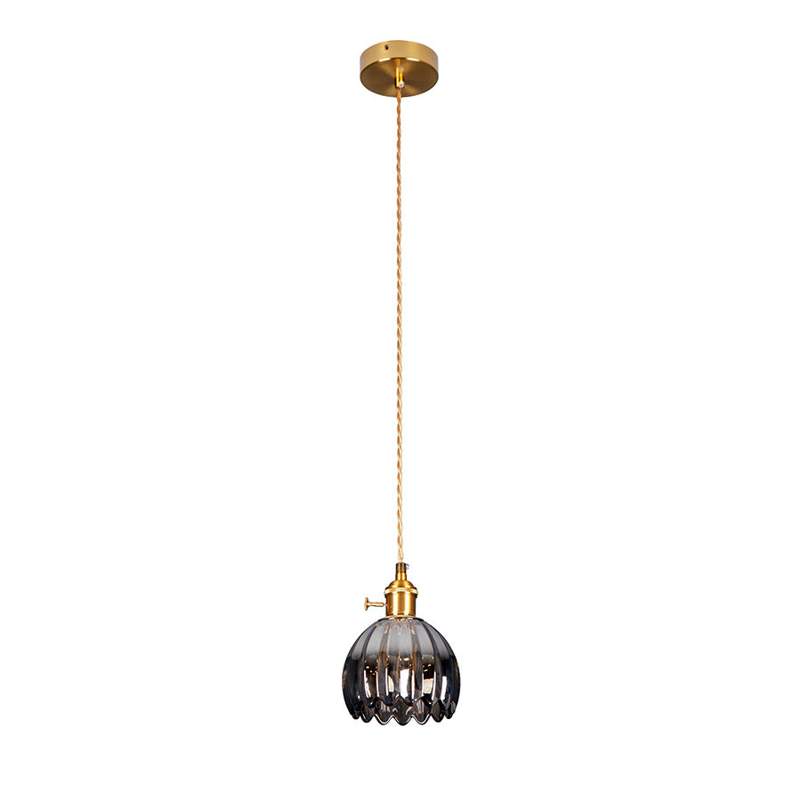 Підвісний світильник чорний D-12 cm E27 Black+Gold Colour 260933-100008915