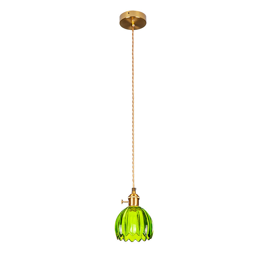 Підвісний світильник зелений D-12 cm E27 Green+Gold Colour 260933-100008913