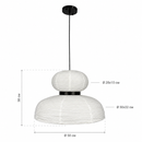 Підвісний світильник білий D-50 cm E27 White Natural 260618-100008053