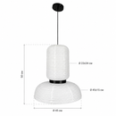Підвісний світильник білий D-45 cm E27 White Natural 260618-100008052