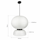 Підвісний світильник білий D-50 cm E27 White Natural 260618-100008054