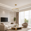 Підвісні люстри золоті D-60 cm / D-80 cm Led 100W Gold Ice 250819-100005878