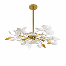 Люстра з пелюстками D-60 cm Led 40W 4000K Gold+White Flower 260680-100008121