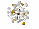 Люстра з пелюстками D-60 cm Led 40W 4000K Gold+White Flower 260680-100008121