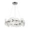 Люстри підвісні срібні з квітками D-60 cm / D-80 cm Led 20W / 22W Chrome Flowers Jelly 250831-100005831