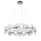 Люстри підвісні срібні з квітками D-60 cm / D-80 cm Led 20W / 22W Chrome Flowers Jelly 250831-100005831