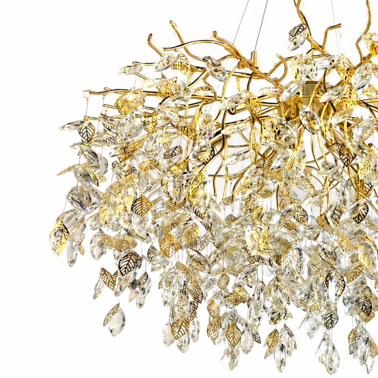 Підвісні люстри золоті D-50 cm/ D-60 cm / D-80 cm G9 Gold Tree 260618-100008196