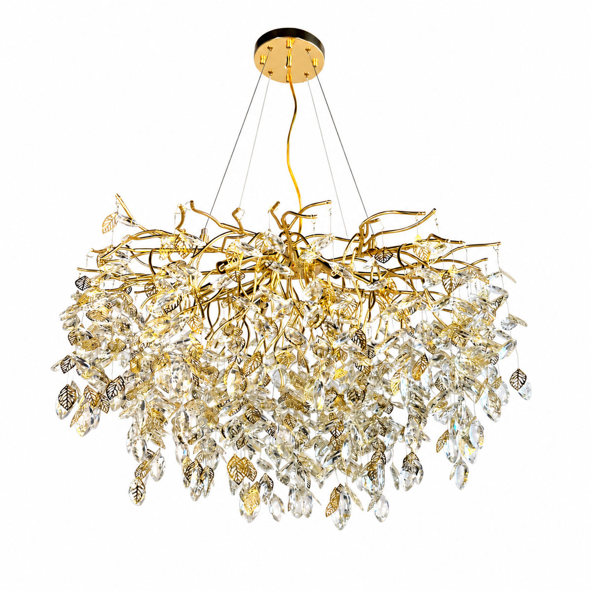 Підвісні люстри золоті D-50 cm/ D-60 cm / D-80 cm G9 Gold Tree 260618-100008196