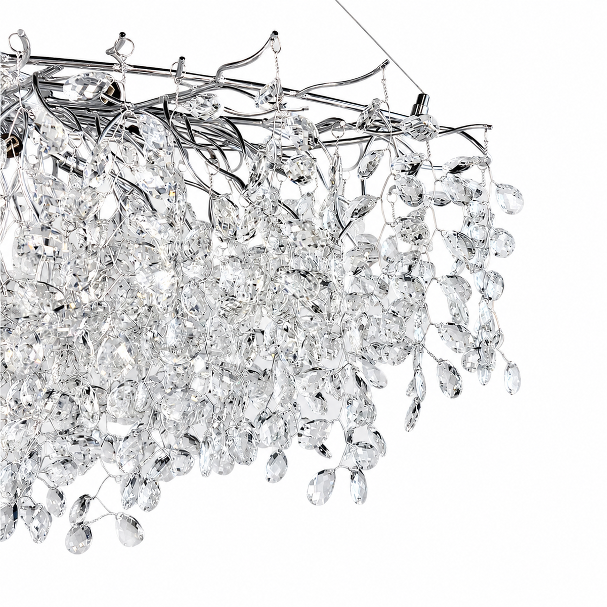 Підвісні люстри срібні D-100 cm / D-120 cm / D-160 cm G9 Chrome Tree 260618-100008198