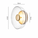Настінний світильник золотий D-23 cm Led 3000K Gold Jellyfish 260758-100008310