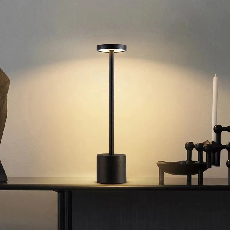 Лампа настільна автономна з кнопкою Hermes H-32 Stylish light Black 2240566-100003342