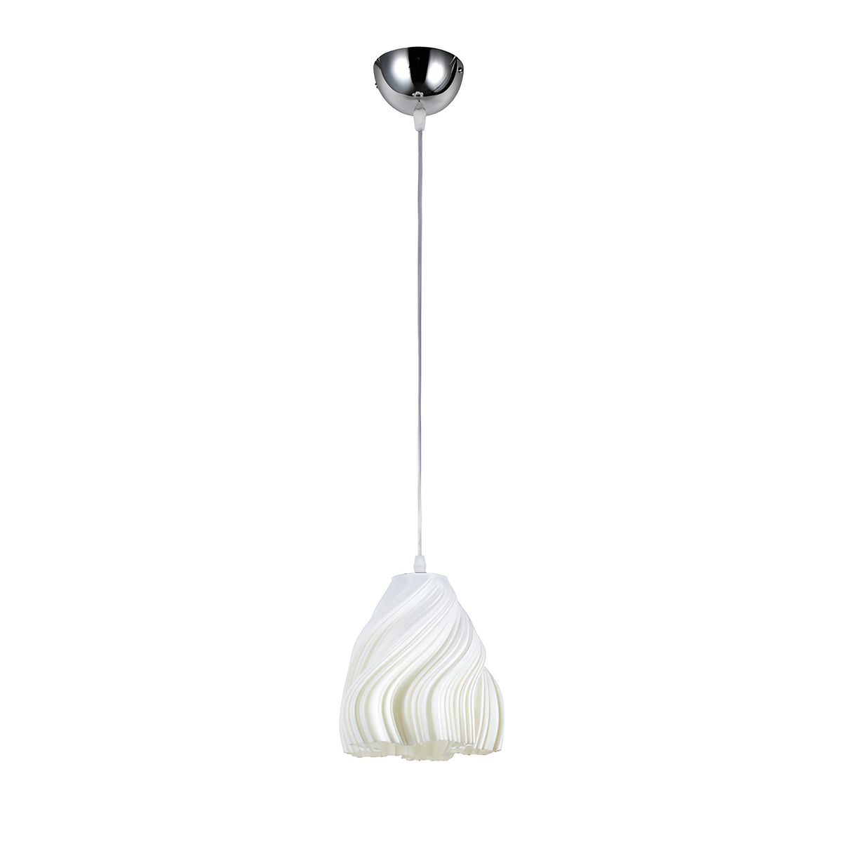 Світильник підвісний білий у формі квітки D-19 cm E27 White Flowers Florence 250931-100006029