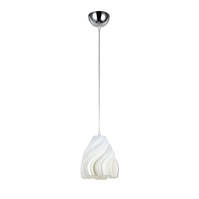 Світильник підвісний білий у формі квітки D-19 cm E27 White Flowers Florence 250931-100006029