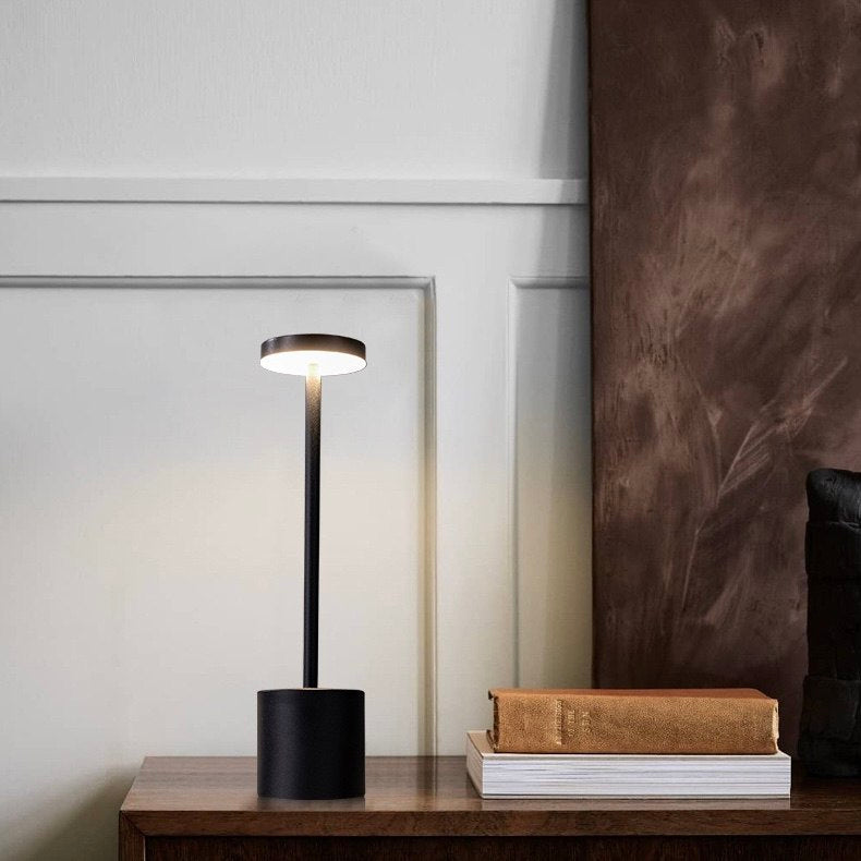 Лампа настільна автономна з кнопкою Hermes H-32 Stylish light Black 2240566-100003342