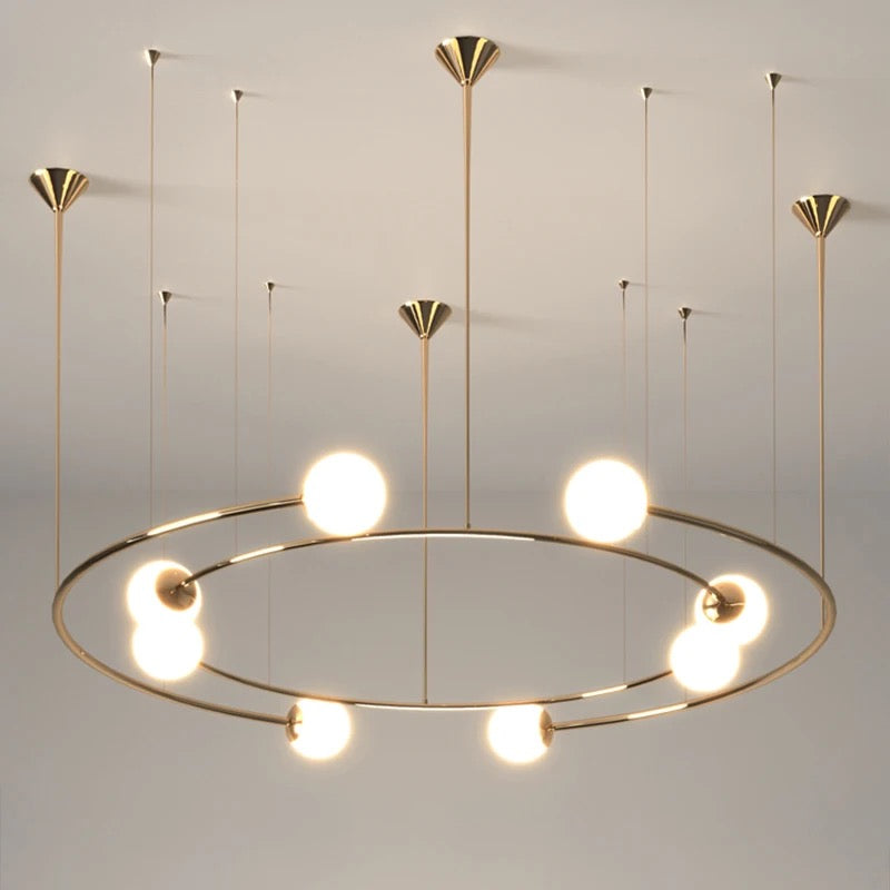 Люстра Planet Orbit Gold / Black L-80 см Н-60-95 см 231118-100002721