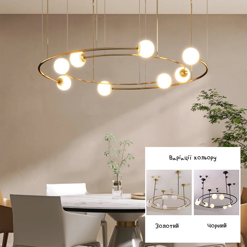 Люстра Planet Orbit Gold / Black L-80 см Н-60-95 см 231118-100002721