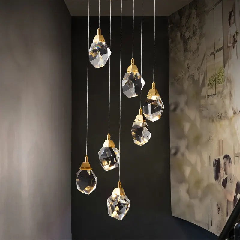 Люстра Crystal shine 7 Gold H-180 см 230935-100002518