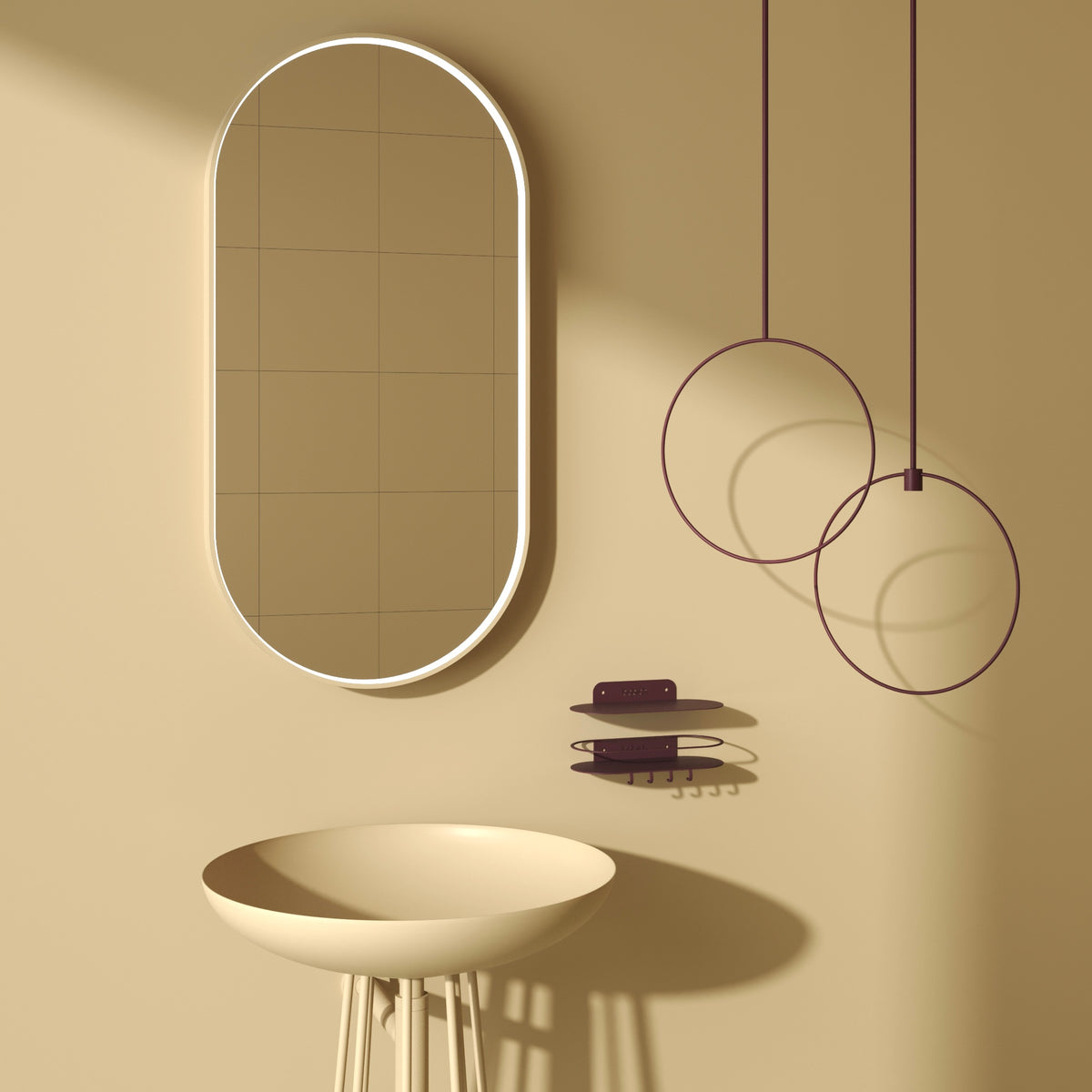 Тримач для рушника з підсвіткою Towel holder light 250772-100005435