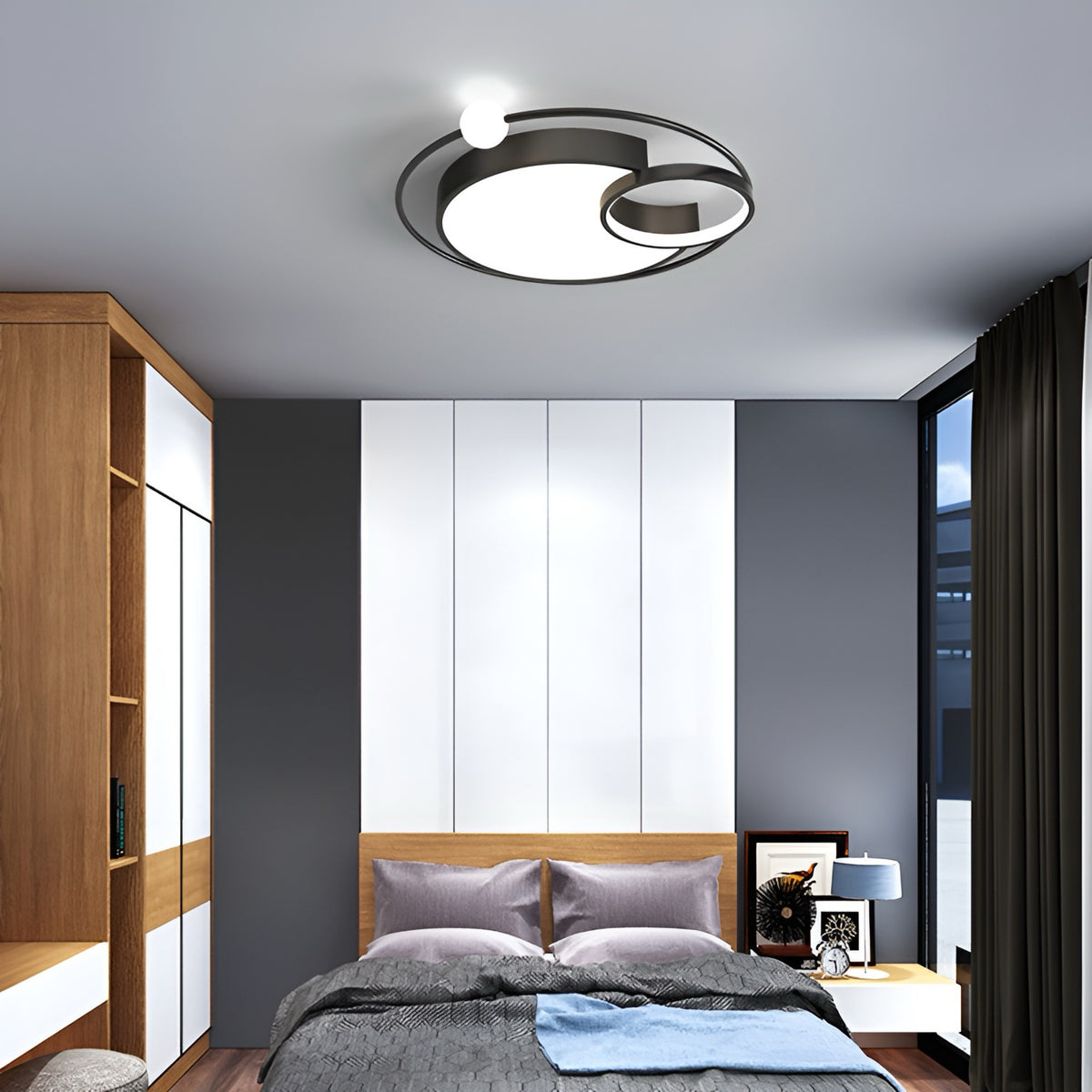 Стельовий світильник Ceiling Black/Gold /White D52 44W DS-Design 231158-100002717