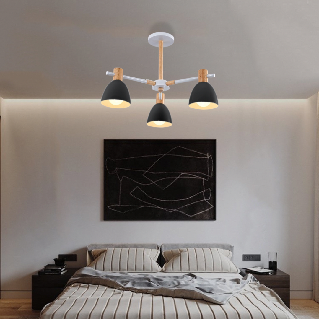 Люстра Scandi Wooden White / Black / Grey 231121-100002817
