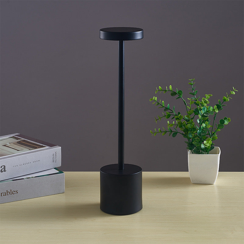 Дизайнерська настільна автономна лампа 3 режими Hermes H-35 Black 231228-100002889