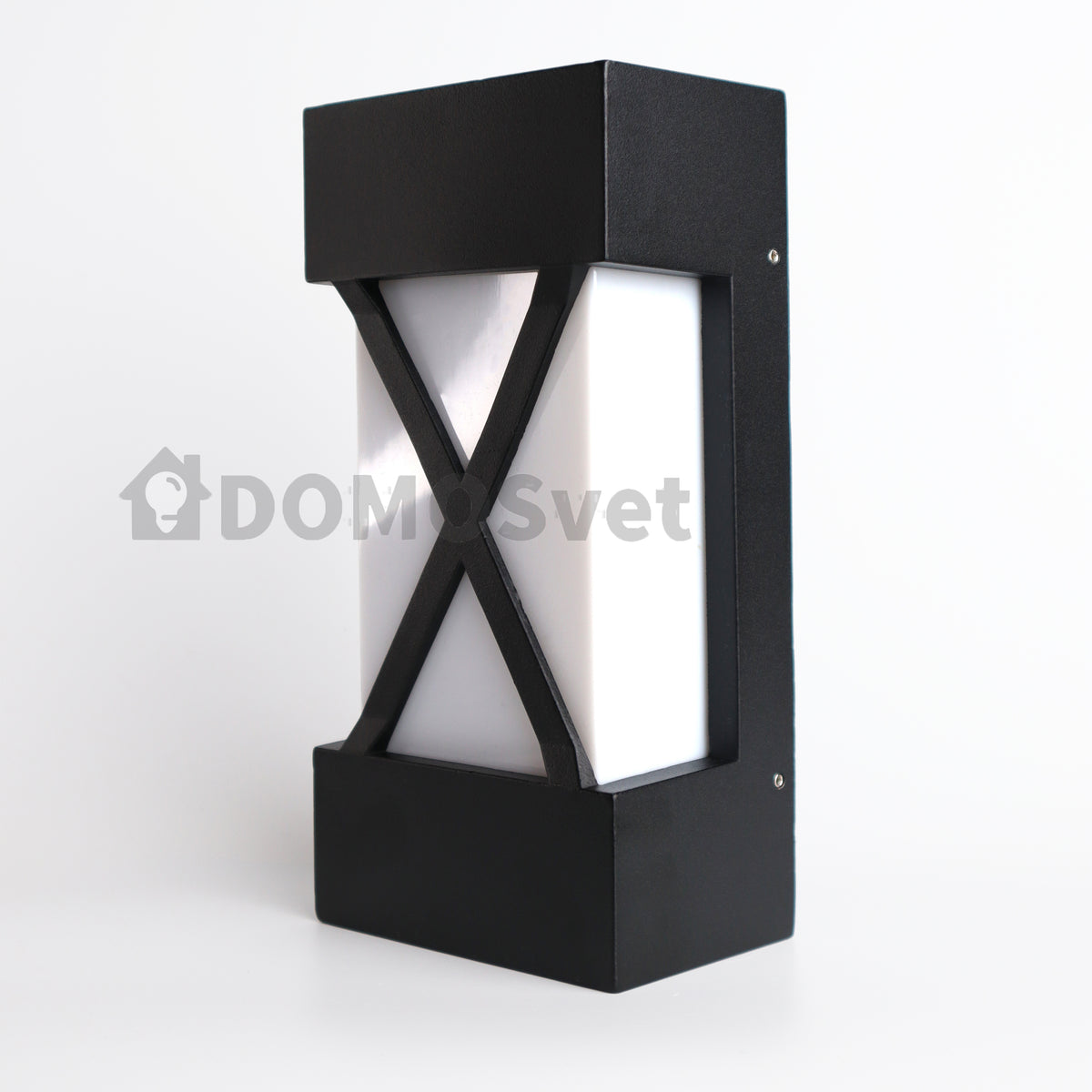 Настінний вуличний світильник Led 12W IP54 3000K Black + White Sandra 230519-100002069