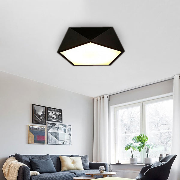 Стельовий світильник Ceiling Multicorner Black D-42 см Н-12 см 36W 231258-100002892