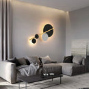 Настінний світильник Figure Circle Color Lamp 4000К L-60 см Black+Gold+White 231218-100002913