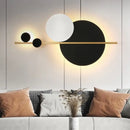 Настінний світильник Figure Circle Color Lamp 4000К L-60 см Black+Gold+White 231218-100002913