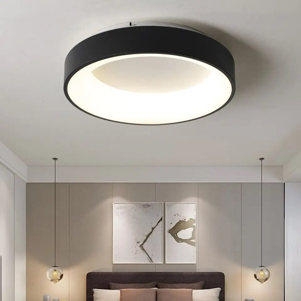 Стельовий світильник Ceiling S / M / L Black D-30 см / D-45 см / D-60 см 3000К-4000К-6000К 231219-100002917