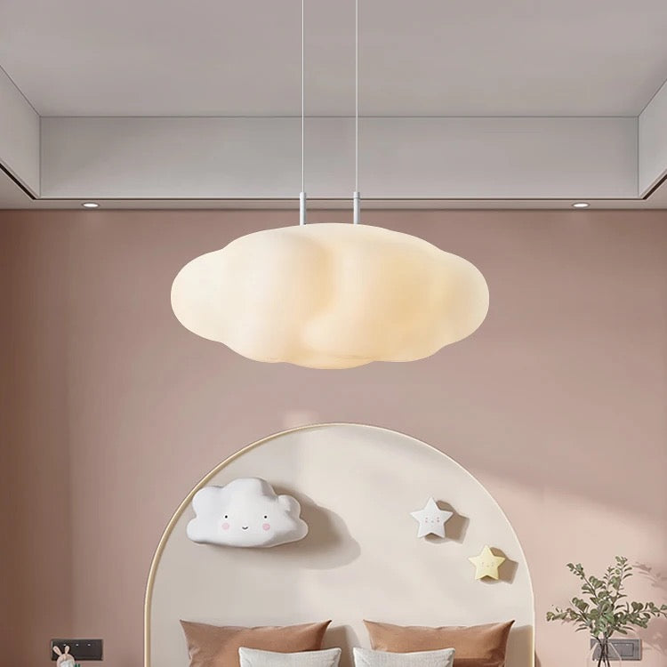 Люстра підвісна біла акрилова Хмаринка D-45cm / D-55 cm White Cloud Lamp Design 240622-100003365