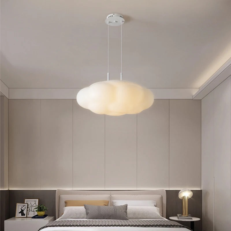 Люстра підвісна біла акрилова Хмаринка D-45cm / D-55 cm White Cloud Lamp Design 240622-100003365
