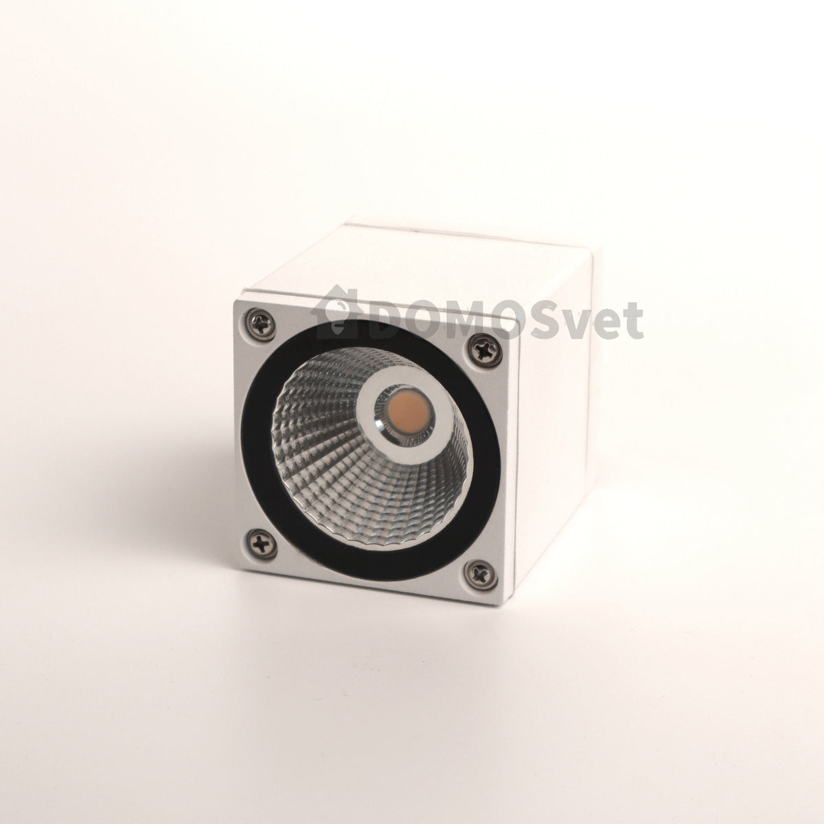 Стельовий квадратний точковий вуличний світильник білий H-11 cm Led 10W IP54 3000K White Mira 260619-100008170