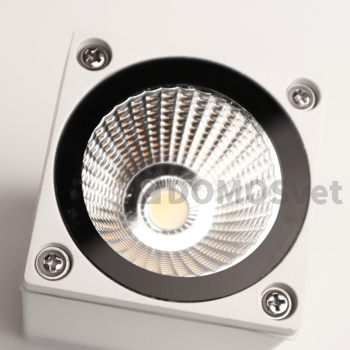 Стельовий квадратний точковий вуличний світильник білий H-11 cm Led 10W IP54 3000K White Mira 260619-100008170