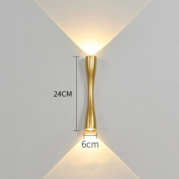 Бра Thin Led Lamp Gold / Black Н-24 см W-6 см 10W 3000K 240118-100002945