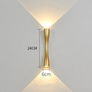 Бра Thin Led Lamp Gold / Black Н-24 см W-6 см 10W 3000K 240118-100002945