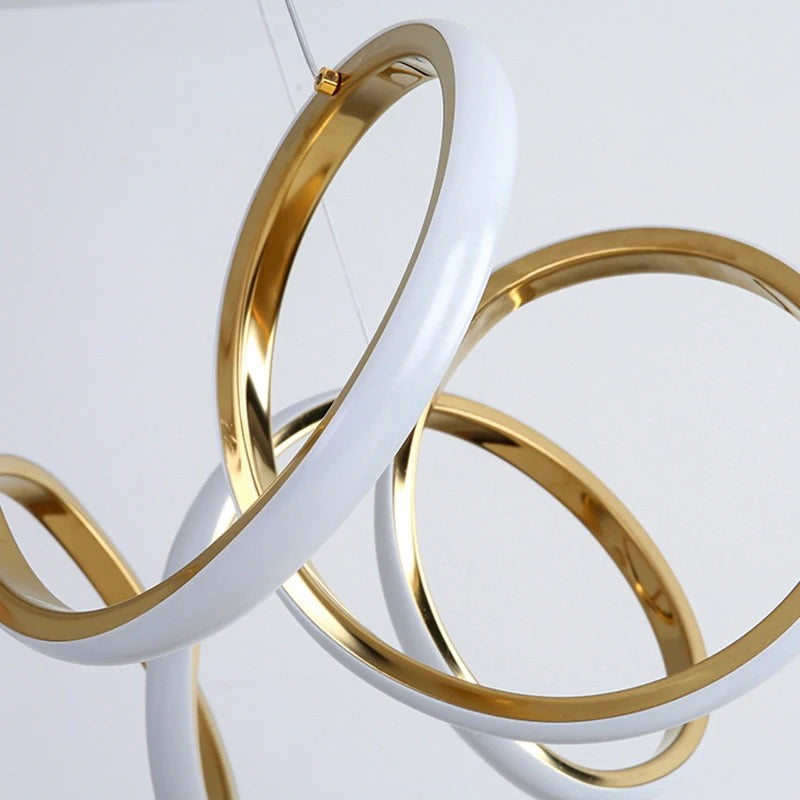 Підвісна люстра Curly Ring Titanium Gold L-50 см / L-70 см 3000К-6000К 240118-100002946