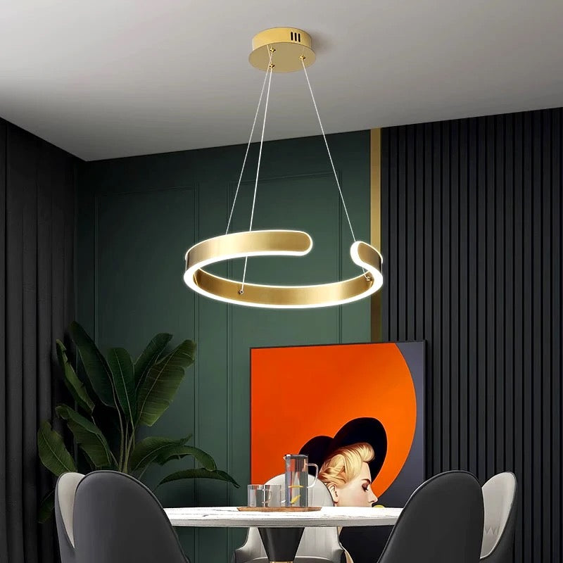 Люстри золоті  D-60 cm / D-80 cm Led 3000К-4500К-5000К Gold Ring  230918-100002513