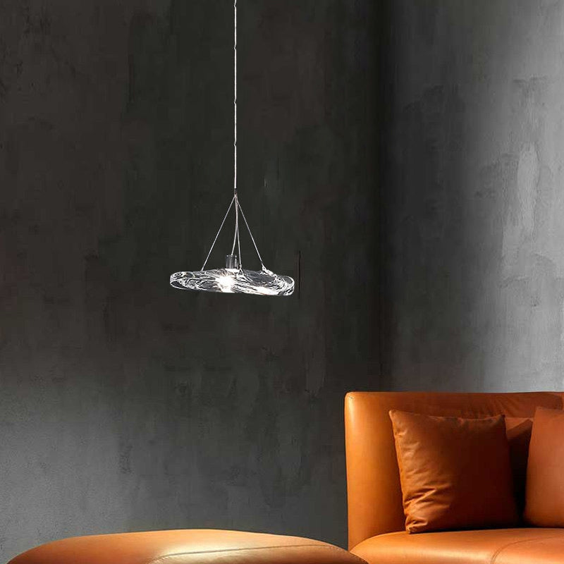Підвісний світильник Clear plate L-25 см 1,5W 3000K / 4000K Chrome + Transparent 240118-100002989