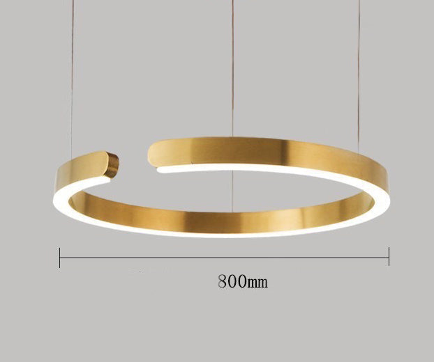 Підвісна люстра Ring gold D-80 см 50W 3000K IP20 240101-100002994