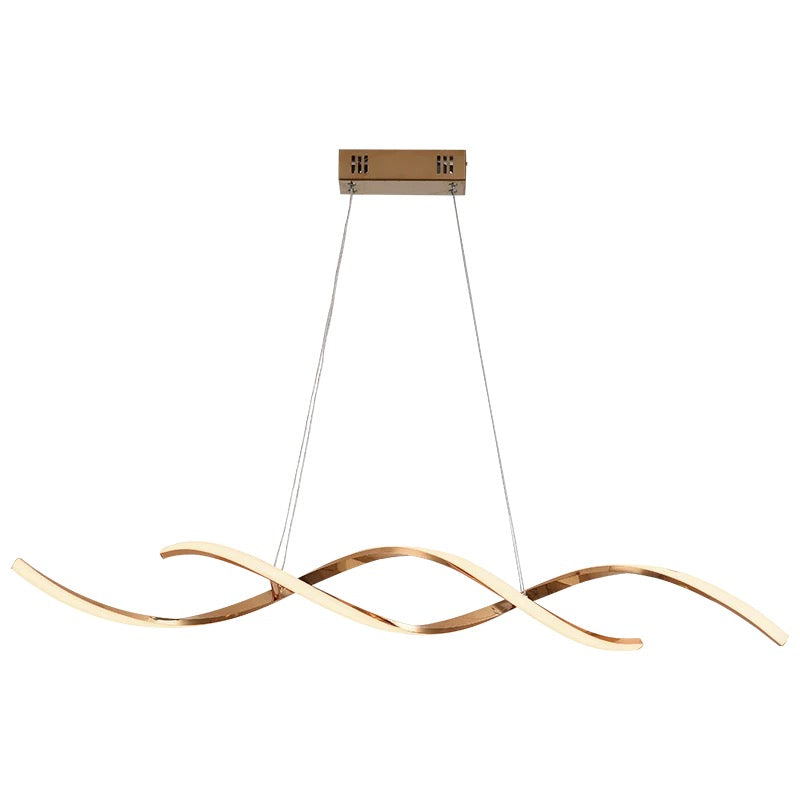 Підвісна люстра Хвиля Gemo Wave gold led L-100 см / L-120 см  Gold 230518-100002008