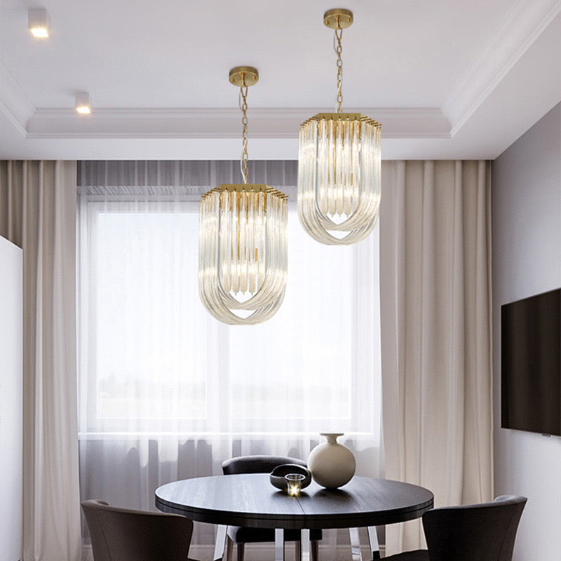 Підвісний світильник Knot Gold D-20 см / D-30 см  Gold + Transparent 240218-100003045