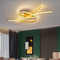 Люстра стельова золота L-86 cm Led Gold Wave Ceiling 250719-100005693
