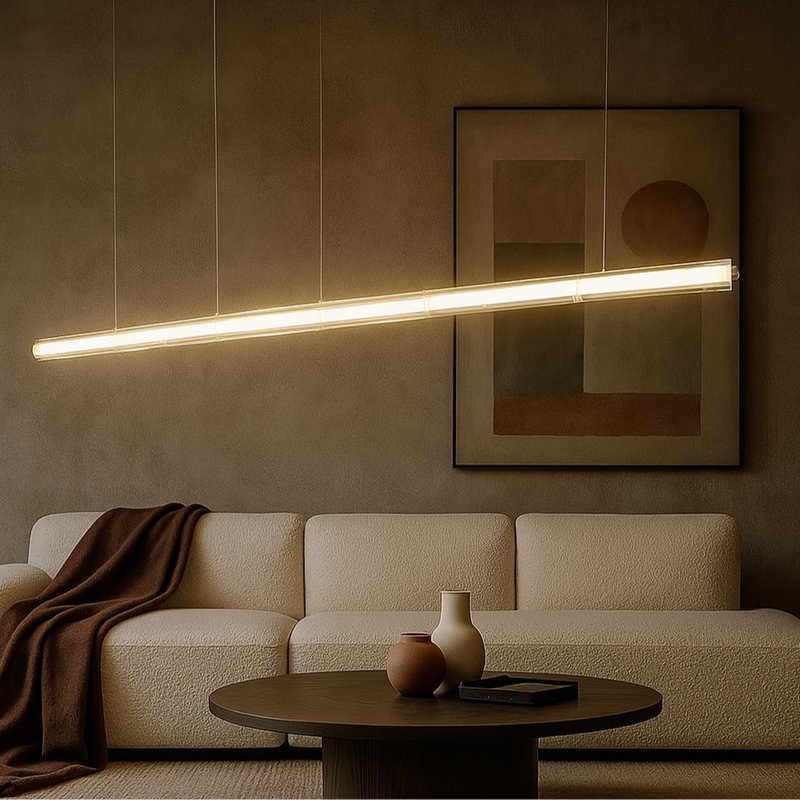 Підвісна люстра L-161 cm Led 36W 4000K Black+Clear Line 250936-100005925