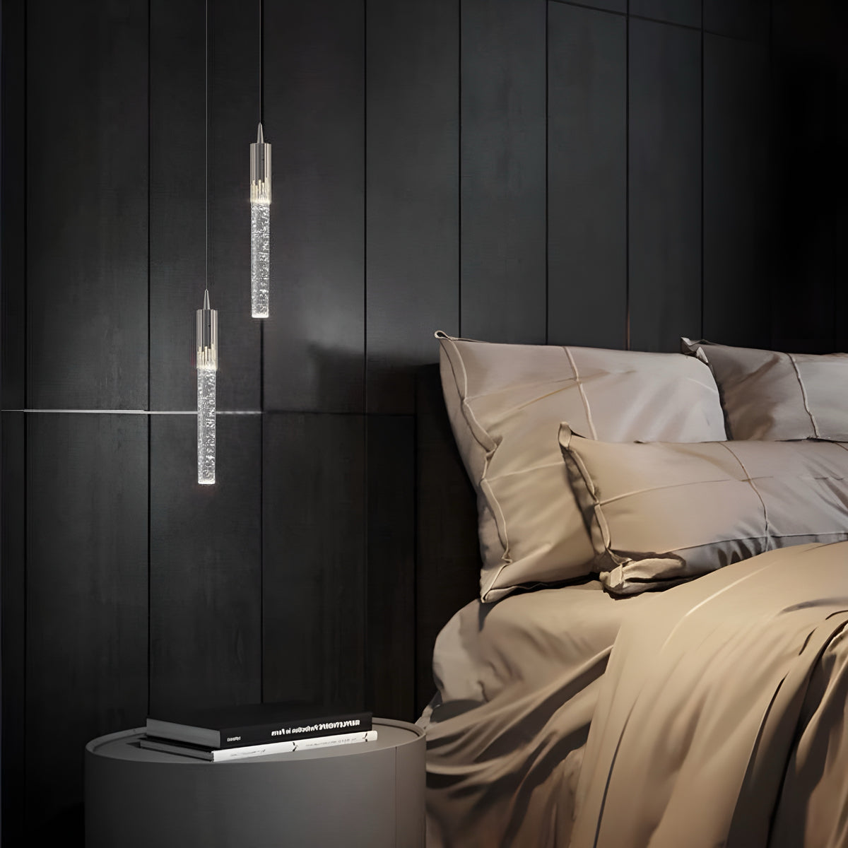 Підвісні світильники Bubble Slim Circle Н-130см 5W 4000К Black / Gold / Silver 231035-100002654