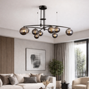 Люстра чорна L-130 cm Е27*9 Black Bubbles 260131-100007117