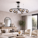 Люстра чорна L-130 cm Е27*9 Black Bubbles 260131-100007117